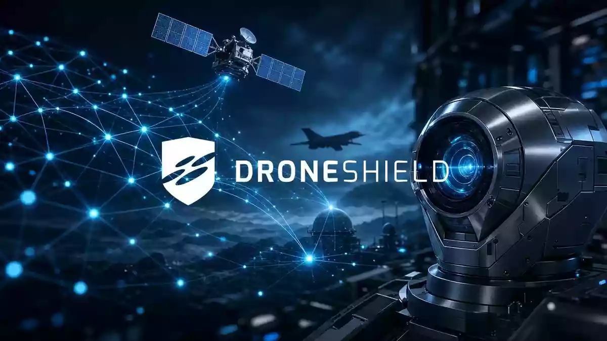 DroneShield Illustration mit AI erstellt.