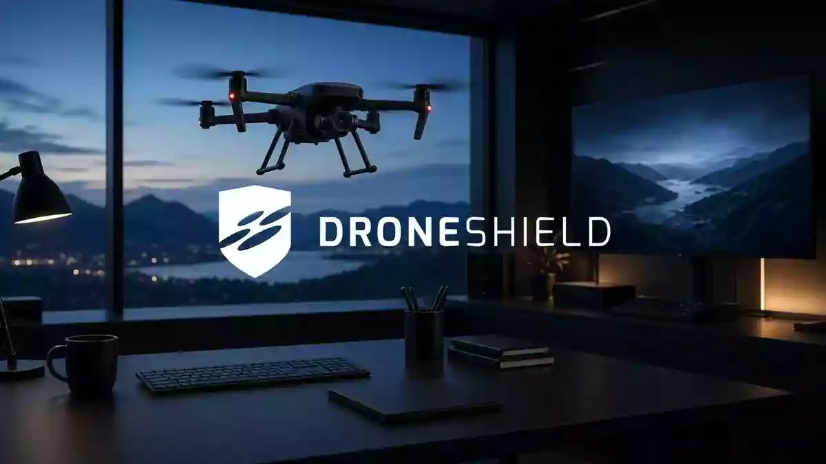 DroneShield Illustration mit AI erstellt.