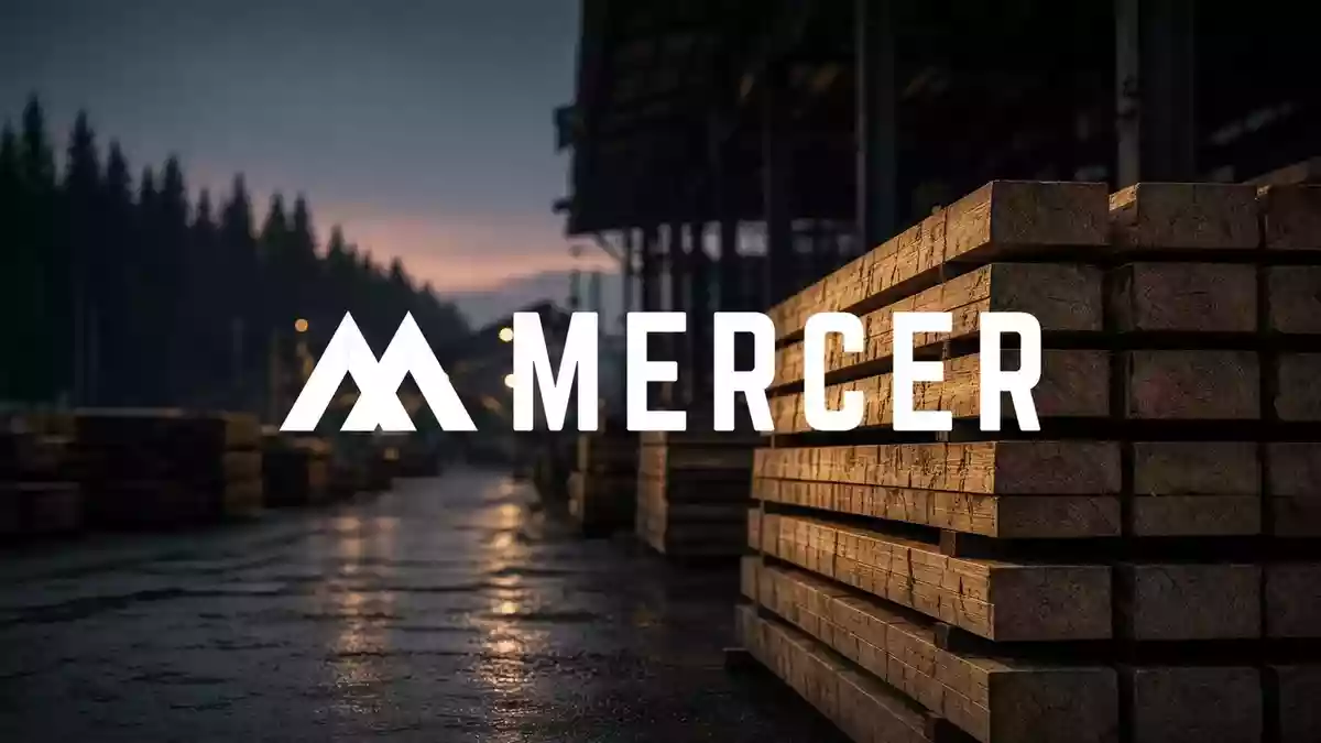 Mercer International Illustration mit AI erstellt.