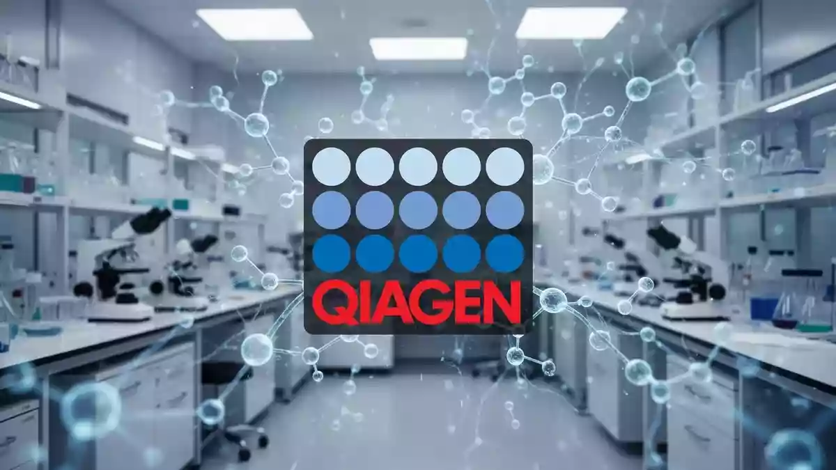 Qiagen's 46.50-Euro EQT Bid Sets a High Bar as Citi Recalibrates Its Target Illustration mit AI erstellt.