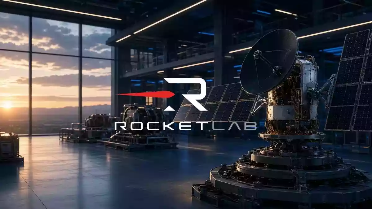 Rocket Lab Ships Neutron Hardware to Wallops as Analysts Look Past 2027 Illustration mit AI erstellt.