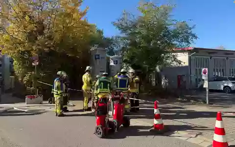 FW Weinheim: Flüssiggasaustritt am Krankenhaus beschäftigt Feuerwehr mehrere Stunden - Foto: presseportal.de