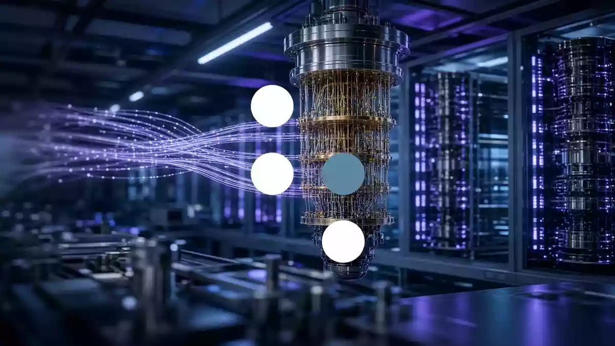 D-Wave Quantum Illustration mit AI erstellt.