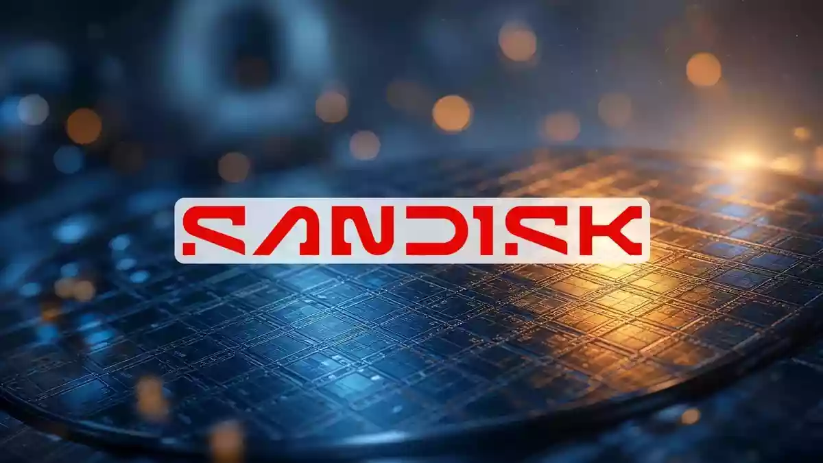 SanDisk Rises With Memory Peers as SK Hynix Shelves Solidigm Listing Illustration mit AI erstellt.