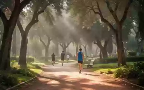 Ein sonniger Pfad in einem Park, der zu einem gesunden und aktiven Lebensstil einlädt. - Foto: über boerse-global.de