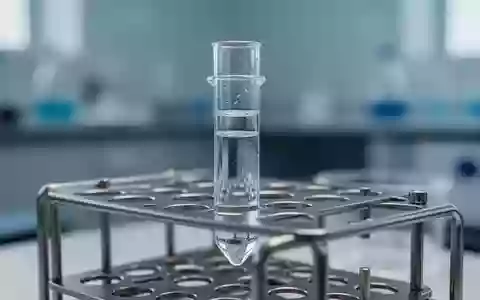 Eine Labor-Zentrifugenröhrchen mit einer klaren Flüssigkeit in einem sterilen, wissenschaftlichen Umfeld. - Foto: über boerse-global.de