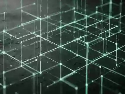 Abstraktes, leuchtendes geometrisches Gittermuster auf dunklem Hintergrund zur Darstellung digitaler Sicherheitsprozesse. - Foto: über boerse-global.de