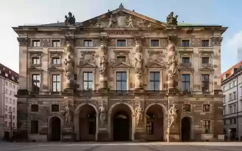 Die historische Fassade der Alten Akademie in der Münchner Innenstadt bei Tageslicht. - Foto: über boerse-global.de