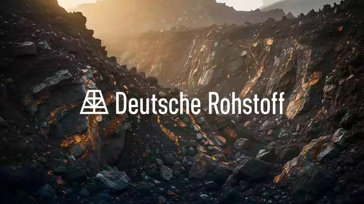 Abstrakte Darstellung von Rohstoffen und geologischen Strukturen in einer professionellen, atmosphärischen Aufnahme. Illustration mit AI erstellt.