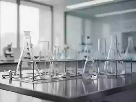 Ein minimalistisches, helles medizinisches Forschungslabor mit glatten Oberflächen und neutraler Atmosphäre. - Foto: über boerse-global.de