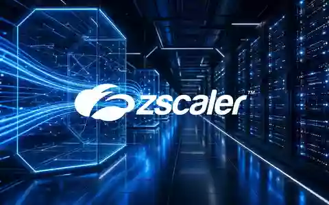 Abstrakte Darstellung von Cybersicherheit mit leuchtenden digitalen Netzwerken und Lichtspuren in einem Serverraum. - Foto: über boerse-global.de
