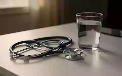 Symbolbild: Stethoskop neben einem Glas Wasser - Foto: über boerse-global.de