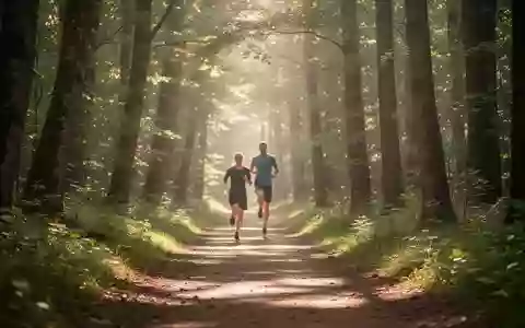 Ein sonnendurchfluteter Waldweg, der zu Bewegung und körperlicher Aktivität anregt. - Foto: über boerse-global.de