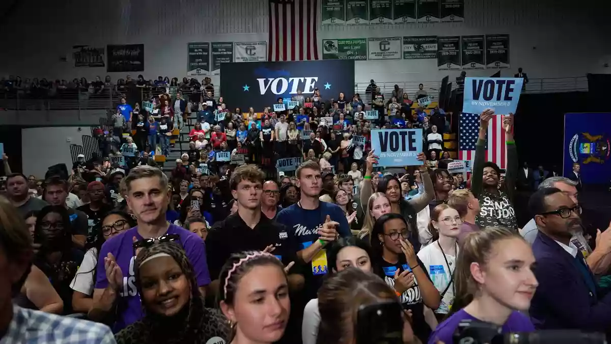 Der Wahlkampf in den USA biegt auf die Zielgerade ein: Nächsten Dienstag wird abgestimmt. (Archivbild) - Bild: Paul Sancya/AP/dpa