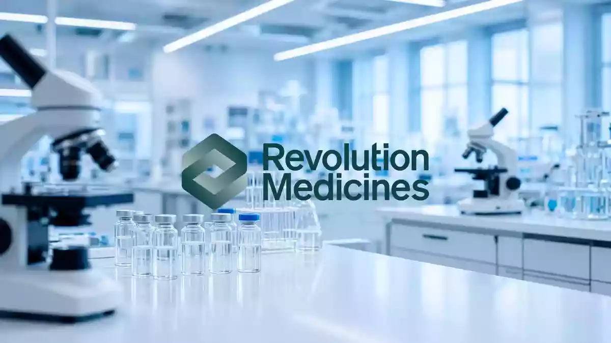 Modernes Laboratorium mit mikroskopischen Geräten und Glasphiolen als Symbol für medizinischen Fortschritt. Illustration mit AI erstellt.