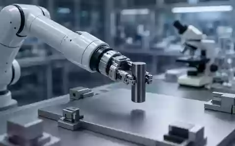 Ein Roboterarm in einem modernen Labor bei der Arbeit an einem fortschrittlichen Batteriezellen-Prototyp. - Foto: über boerse-global.de