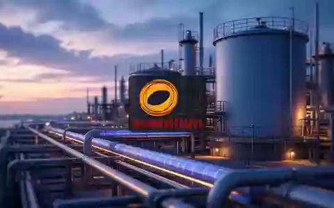 Moderne Chemieanlage in der Abenddämmerung mit atmosphärischer Beleuchtung als Symbol für die industrielle Entwicklung. - Foto: über boerse-global.de