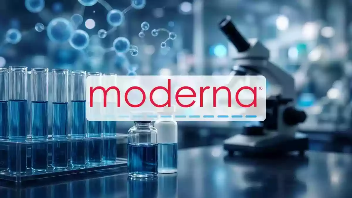 Moderna's Melanoma Win Meets a Wall Street Split: What the 42% Risk Cut Does and Doesn't Prove Illustration mit AI erstellt.