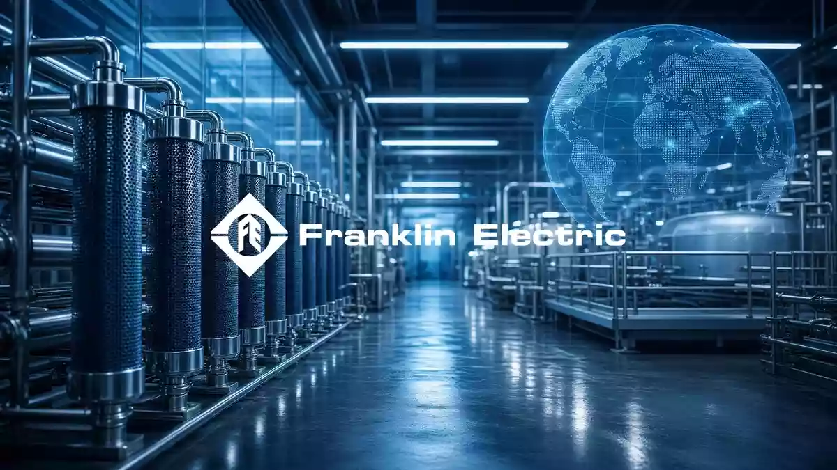 Abstrakte Darstellung industrieller Wasserinfrastruktur und technischer Entwicklung in professionellem Licht. Illustration mit AI erstellt.