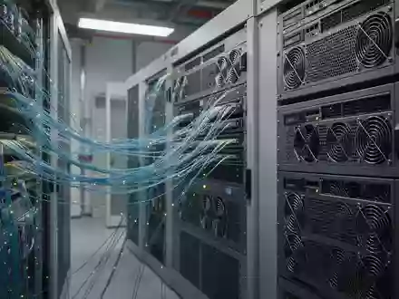 Moderne Glasfaser- und Serverinfrastruktur in einem technologisch fortschrittlichen industriellen Umfeld. - Foto: über boerse-global.de
