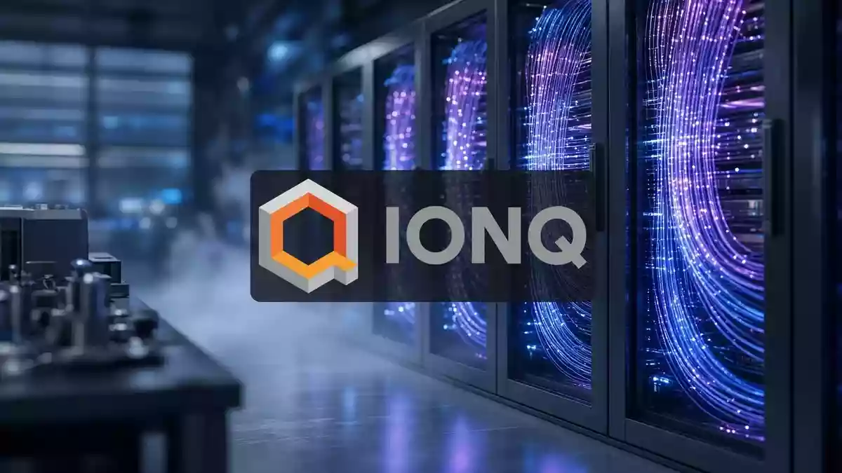 IonQ Slips as Traders Bank Profits, but the Real Test Sits on the November Calendar Illustration mit AI erstellt.