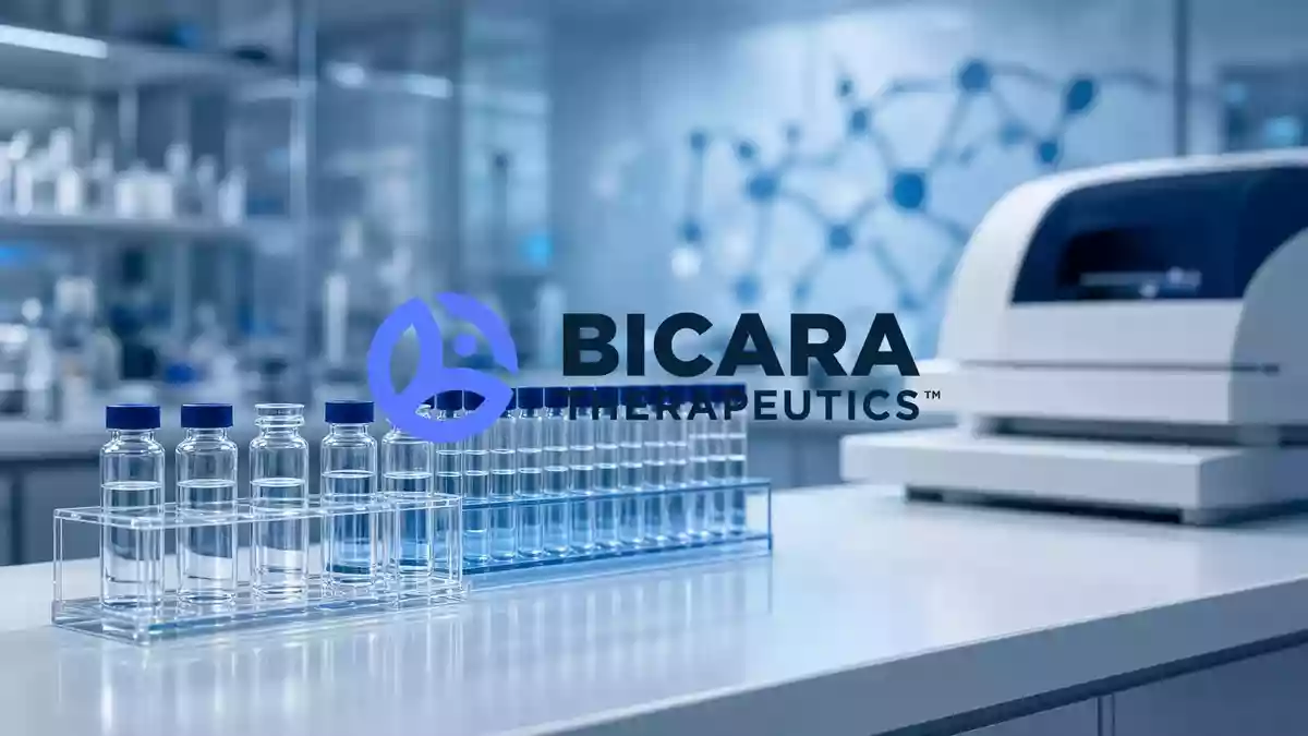 Moderne pharmazeutische Laborumgebung mit analytischen Geräten und Glasgefäßen in einer sterilen, professionellen Atmosphäre. Illustration mit AI erstellt.