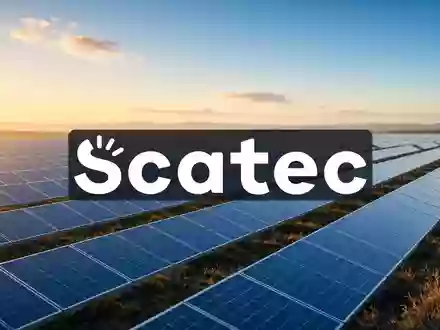 Moderne Solarpark-Anlage bei Sonnenuntergang als Symbol für erneuerbare Energien und Investitionen. - Foto: über boerse-global.de