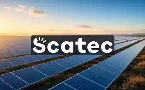 Moderne Solarpark-Anlage bei Sonnenuntergang als Symbol für erneuerbare Energien und Investitionen. - Foto: über boerse-global.de