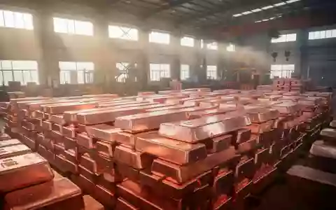Gestapelte Kupferbarren in einer modernen Produktionshalle eines chinesischen Industriebetriebs. - Foto: über boerse-global.de