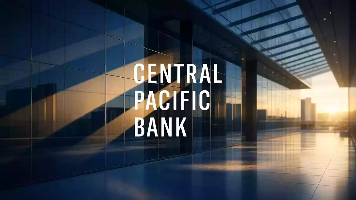 Modernes Bankinterieur mit professioneller Beleuchtung, das Stabilität und finanzielles Wachstum symbolisiert. Illustration mit AI erstellt.