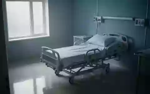Ein minimalistisches, leeres Krankenzimmer mit weichem Tageslicht und neutralen Farben. - Foto: über boerse-global.de