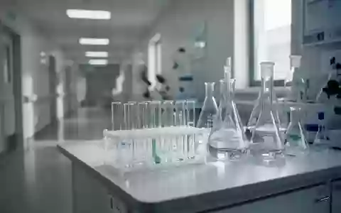 Sauberes, modernes medizinisches Labor mit wissenschaftlichen Glasgeräten auf einem Labortisch. - Foto: über boerse-global.de