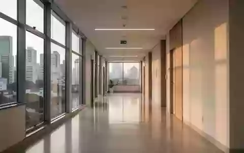 Ein heller, moderner Klinikflur in São Paulo mit natürlichem Lichteinfall und minimalistischer Architektur. - Foto: über boerse-global.de
