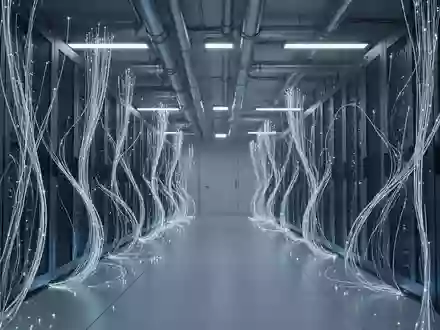 Moderne, abstrakt beleuchtete Server-Infrastruktur in einem technologischen Umfeld. - Foto: über boerse-global.de