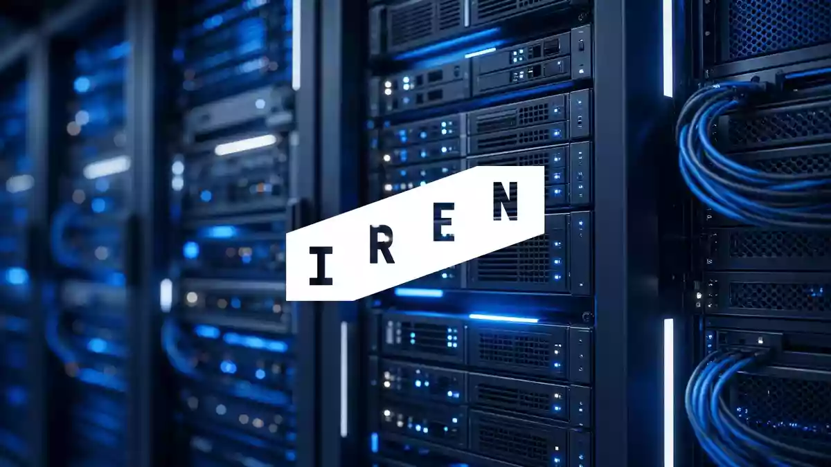 Hochmodernes Rechenzentrum mit Server-Racks in kühler, professioneller Beleuchtung als Symbol für Cloud-Infrastruktur. Illustration mit AI erstellt.
