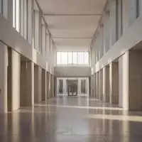 Ein minimalistischer, heller Flur in einem modernen Regierungsgebäude mit architektonischen Linien und natürlichem Lichteinfall. - Foto: über boerse-global.de