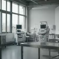 Ein heller, moderner medizinischer Untersuchungsraum in einem Industriebetrieb mit professioneller Ausstattung bei Tageslicht. - Foto: über boerse-global.de