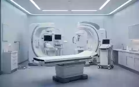 Moderner, steriler Untersuchungsraum einer kardiologischen Klinik mit medizinischen Diagnosegeräten. - Foto: über boerse-global.de