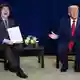 Argentiniens Staatschef Milei und US-Präsident Trump sind Unterstützer der Bolsonaros. (Archivbild) - Bild: Evan Vucci/AP/dpa