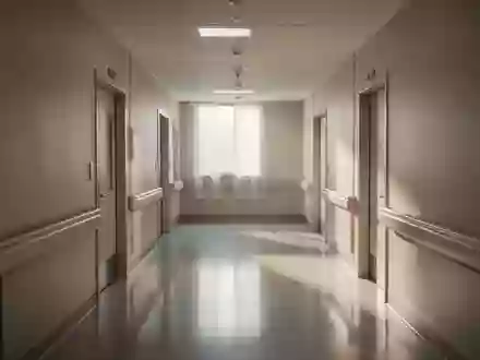 Ein minimalistischer, heller Krankenhausflur mit architektonischen Linien und natürlichem Lichteinfall. - Foto: über boerse-global.de