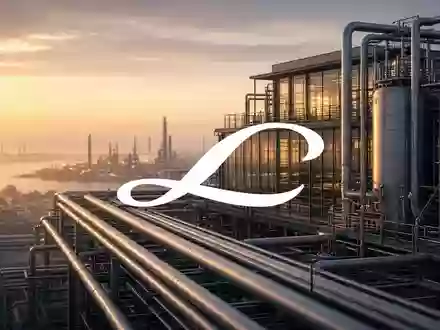 Moderne Industrieanlage bei Sonnenaufgang, symbolisch für die wirtschaftliche Stabilität und den Industriesektor. - Foto: über boerse-global.de