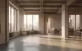 Ein minimalistisches, modernes Büro-Interieur mit klaren architektonischen Linien und natürlichem Lichteinfall auf einem Betonboden. - Foto: über boerse-global.de
