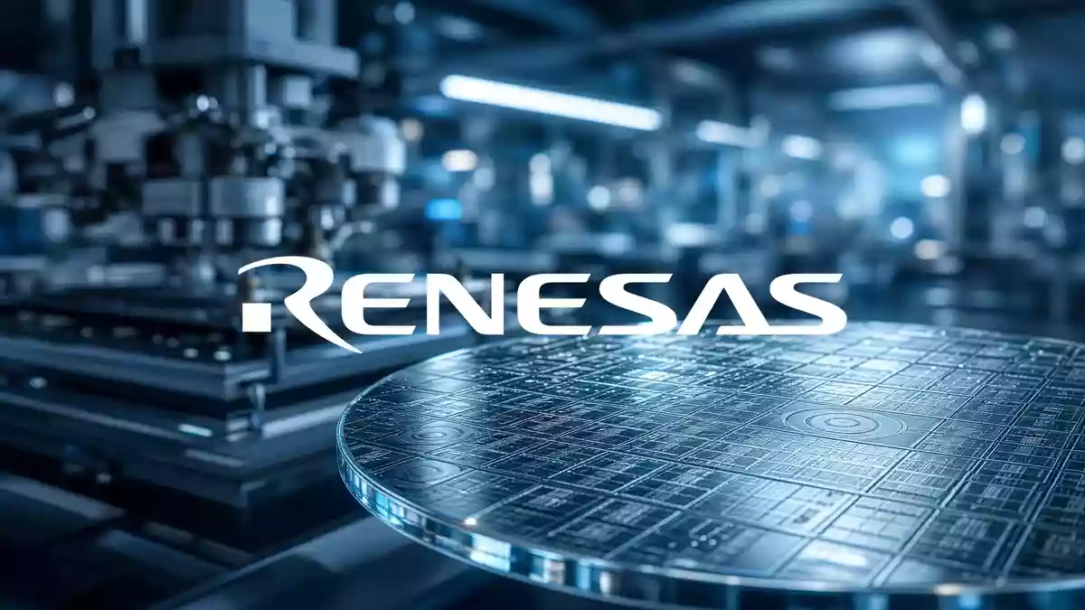 Abstrakte Darstellung einer Halbleiterfertigung mit Fokus auf Mikrochip-Architektur und industrieller Präzision. Illustration mit AI erstellt.