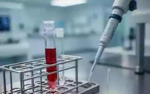 Ein medizinisches Labor mit einer Zentrifugenröhre und einer Pipette zur Blutuntersuchung. - Foto: über boerse-global.de