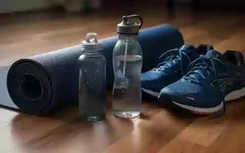 Symbolbild: Yogamatte, Trinkflasche und Laufschuhe - Foto: über boerse-global.de