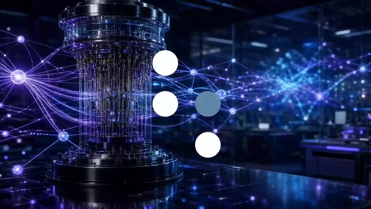 D-Wave Quantum Illustration mit AI erstellt.
