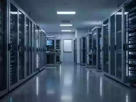 Ein steriles, modernes Labor mit Serverracks und kühler blauer Beleuchtung in einer kontrollierten Umgebung. - Foto: über boerse-global.de