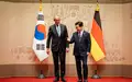 Der erste Termin des Kanzlers in Seoul ist beim Präsidenten. - Foto: Kay Nietfeld/dpa