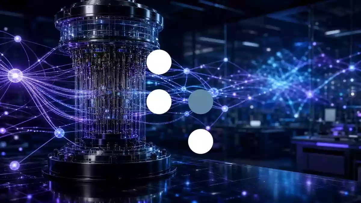 D-Wave Quantum Illustration mit AI erstellt.