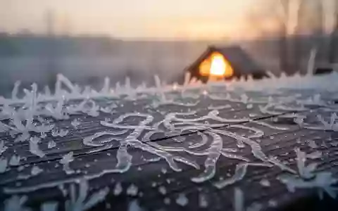 Frostbedeckte Landschaft bei Sonnenaufgang mit einem warmen Lichtfleck, der den Kontrast zwischen Kälte und Wärme symbolisiert. - Foto: über boerse-global.de